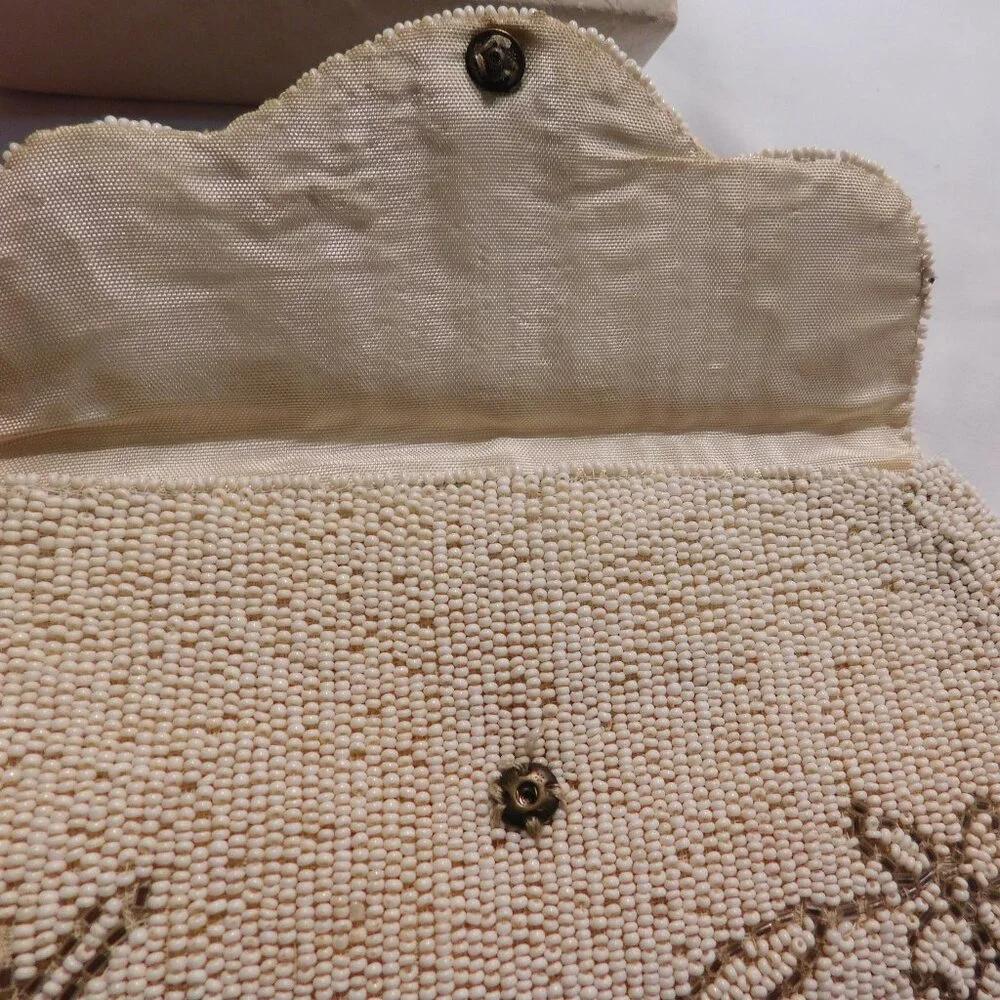 Vintage Beaded Clutch Made in Belgium